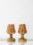 Louis Sognot French Riviera Bamboo Rattan Table Lamps, 1960s, Set of 2 For Sale - Image 4 of 14