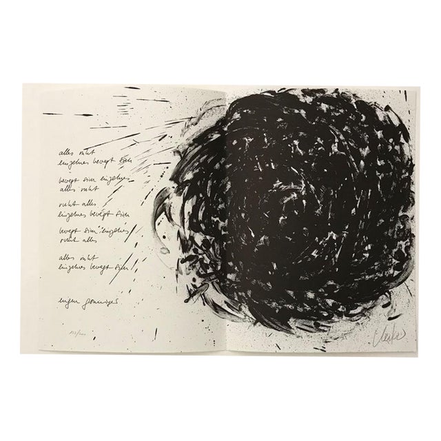 Günther Uecker, Erker Meeting 4, 1987, Lithograph For Sale