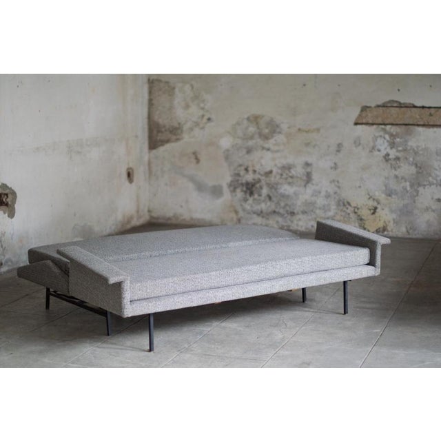 Convertible Fabric Sofa by René Jean Caillette for Steiner, 1961 For Sale - Image 9 of 17