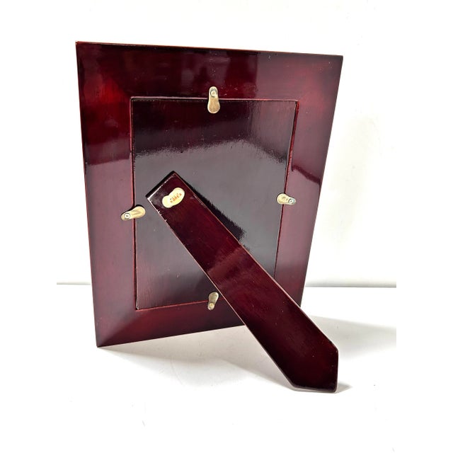 Vintage Brass Inlay Seashell Picture Frame – Coastal Clamshell Decor For Sale - Image 9 of 9