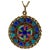 French 18 Karat Yellow Gold and Enamel Window Plique a Jour Pendant Medal, 1950s For Sale - Image 18 of 18