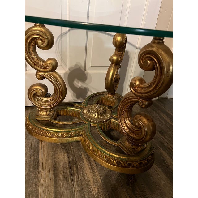 1950s Gold Gilt Table For Sale - Image 4 of 8