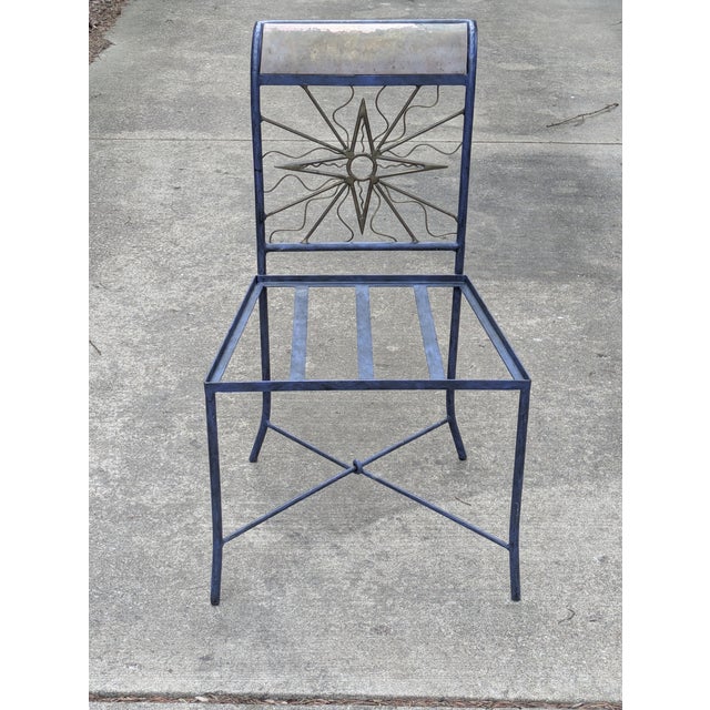 1990s 1990s Mario Villa Designer Sun Chair Brass and Iron For Sale - Image 5 of 11