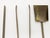 Gold Italian Brushed Brass Fireplace Tools, 1970s For Sale - Image 8 of 15