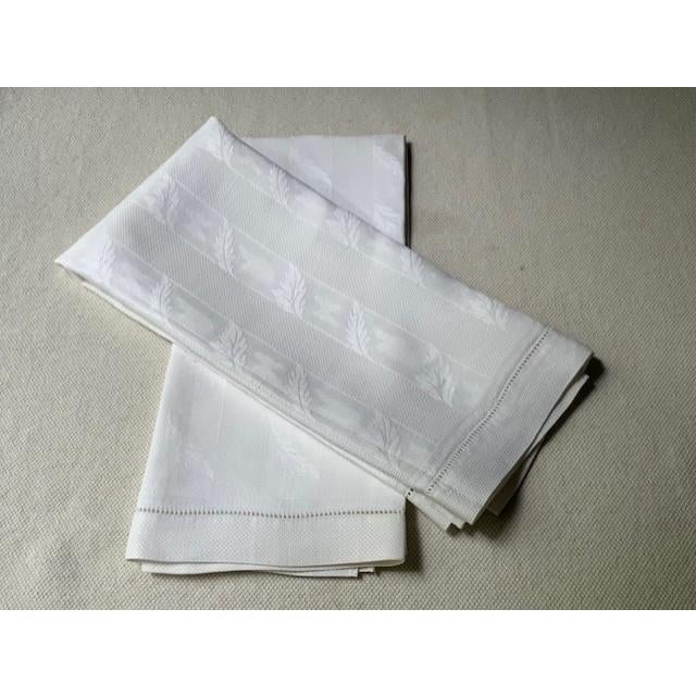 French Monogrammed Linen Shaving Hand Towels, PSF & BHG Monograms, Set of 8 | C. 1900 For Sale - Image 14 of 18