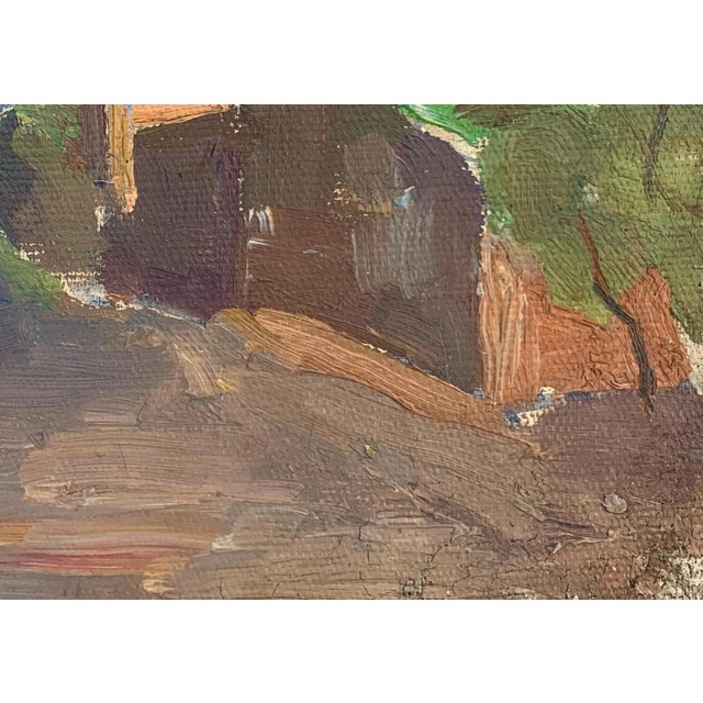 Vintage Urban Oil Painting: Ukrainian Cityscape, 1960s Art 15-22 For Sale - Image 6 of 6