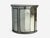 Hollywood Regency Style, Distressed Glass, Mirrored Demilune Cabinet For Sale - Image 4 of 12