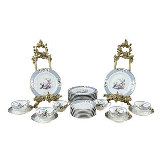 20th Century Coffee Service for 6 in Porcelain from Haviland Limoges, Set of 22 For Sale
