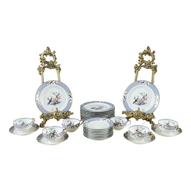 20th Century Coffee Service for 6 in Porcelain from Haviland Limoges, Set of 22 For Sale