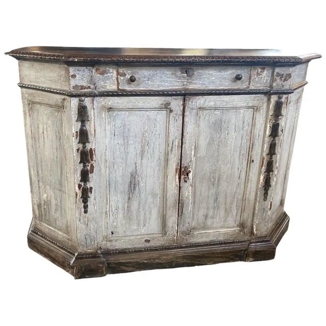 Italian Italian Painted Credenza, 19th Century For Sale - Image 3 of 11