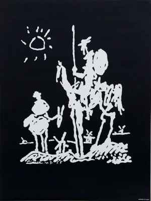 1980s "Don Quixote" Print After Pablo Picasso