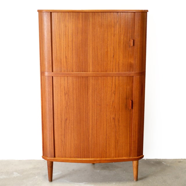 1950s 1950s Skovmand & Andersen Model #3 Corner Cabinet Designed by Arne Hovmand Olsen, Attributed For Sale - Image 5 of 11
