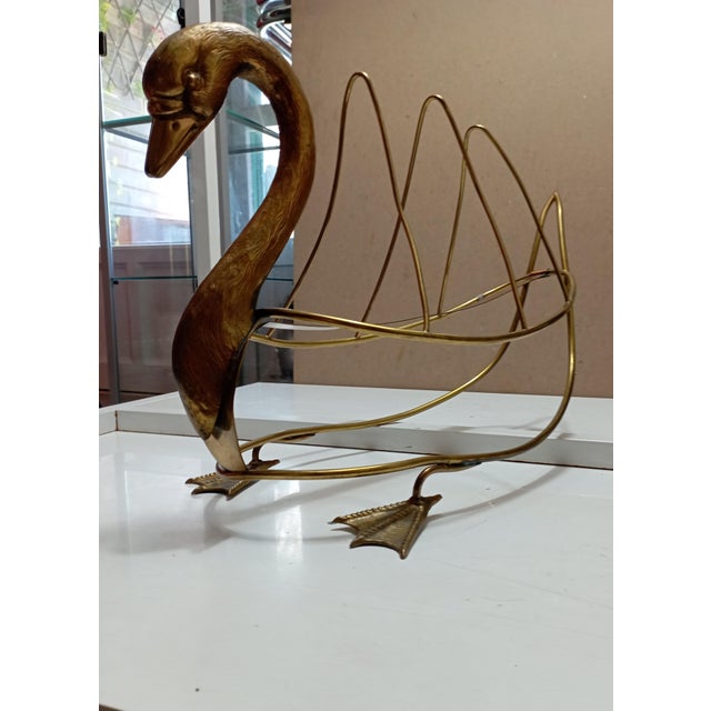 Swan Magazine Holder from Maison Jansen For Sale - Image 16 of 18