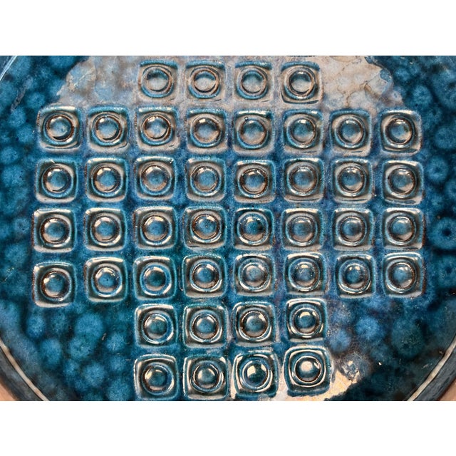 Large Mid-Century Modern Blue Danish Studio Pottery Bowl by Mogens Nielsen for Nysted Keramik, 1960s For Sale - Image 12 of 18