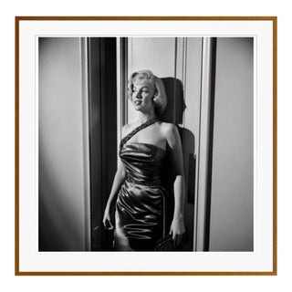 Marilyn Monroe on the Set of "How to Marry a Millionaire" Brown Framed Archival Pigment Print - 47 X 67” For Sale