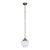 Restored Art Deco Stepped Milk Glass Hanging Pendant Light For Sale