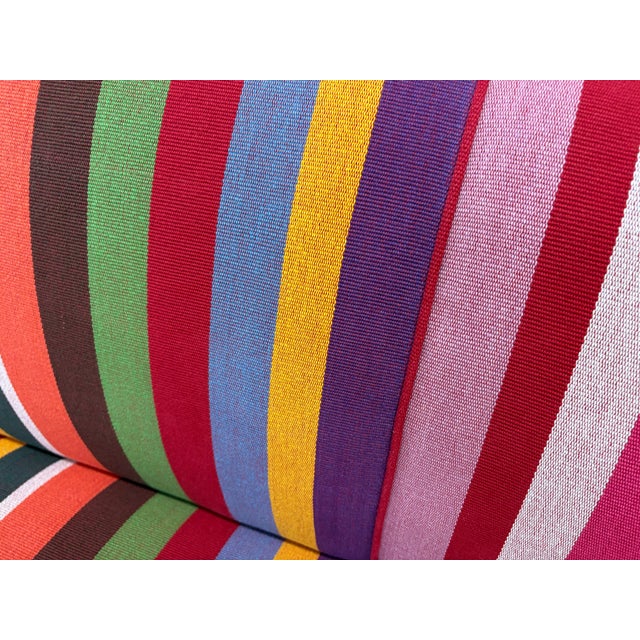 Danish Sofa in Hamaca Rojo Fabric by Angelo Donghia, 1960s, Svenskt Tenn For Sale - Image 14 of 14