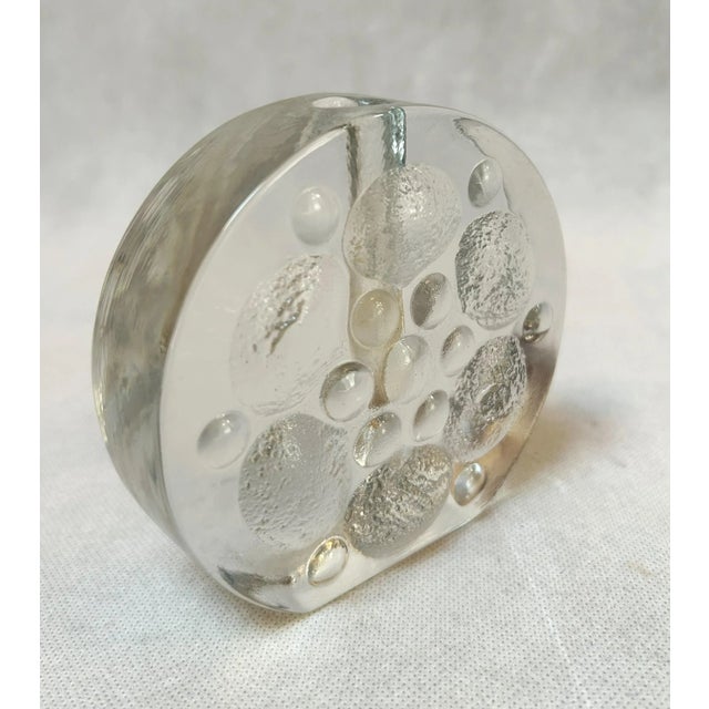 Glass Block Solifleur Vase from Walther Glas, Germany, 1970s For Sale - Image 3 of 6