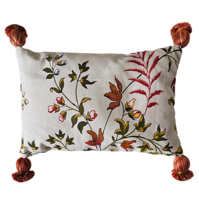 Add a touch of luxury and a soothing fragrance to your space with this handmade accent pillow crafted from Brunschwig &...