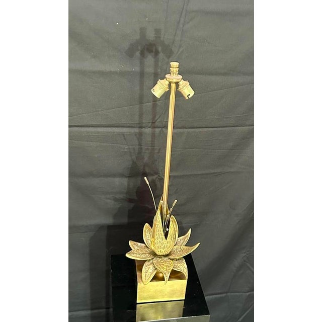 Vintage Bronze and Brass Lamp, 1970s For Sale - Image 13 of 18