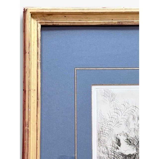 Early 20th Century Marie Laurencin “La Sieste,” 1925 Original French Etching, Framed For Sale - Image 5 of 13