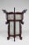 Large Asian lantern, wood carved with dragons and painted glass panels, circa 1900. Large lantern / chandelier / pendant...