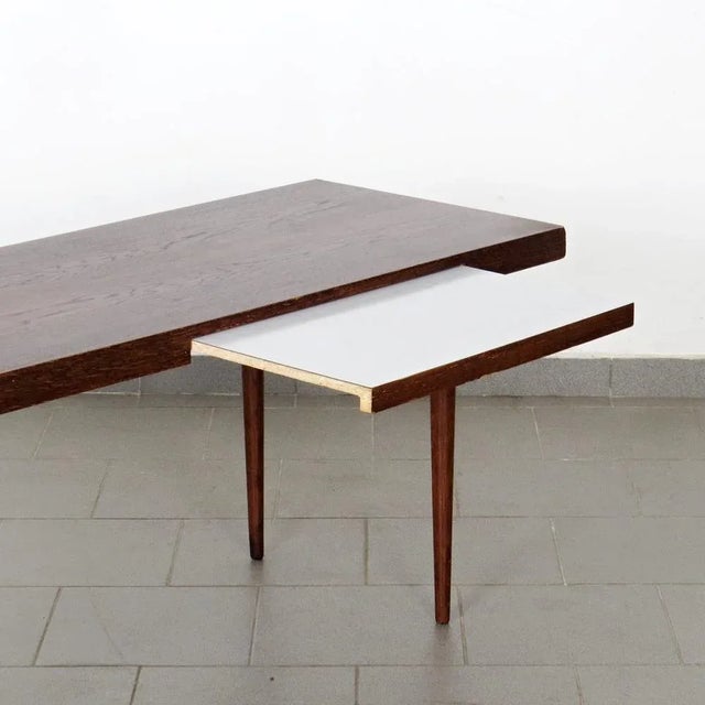 Mid-Century Modern Large Oak Coffee Table For Sale - Image 3 of 4