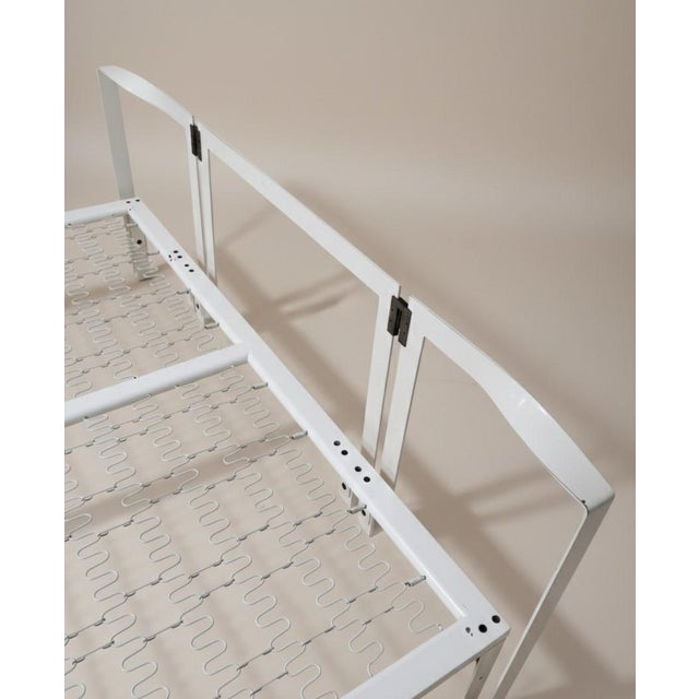 Vanessa Double Bed in White Metal by Tobia Scarpa for Gavina, 1970s For Sale - Image 6 of 9