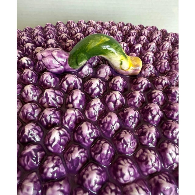 Bordallo Pinheiro Vintage Majolica Ceramic Asparagus Bundle Soup Tureen For Sale - Image 4 of 10