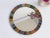 Ceramic Vintage Round Ceramic Mosaic Mirror For Sale - Image 7 of 8