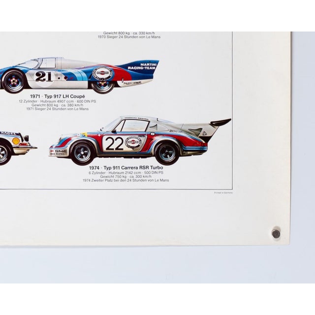 1970s Original Porsche Poster by Ken Rush For Sale - Image 5 of 9