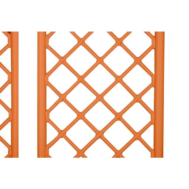 Bring a touch of modern sophistication to your bedroom with the stunning X & Diamond bed. Handcrafted from rattan, each...