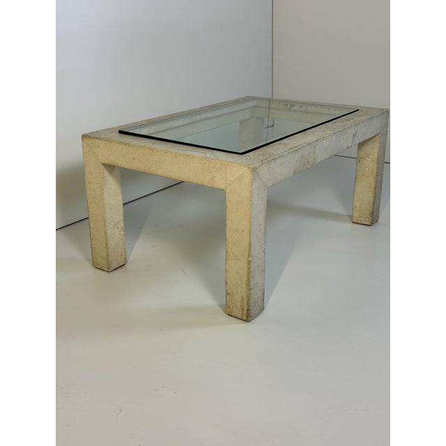 Travertine and Glass Coffee Tables, 1970s, Set of 3 For Sale - Image 4 of 10