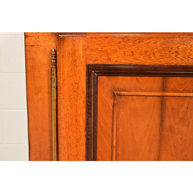 Baker Furniture Italian Provincial Carved Maple Sideboard Buffet or Bar Cabinet For Sale - Image 11 of 18