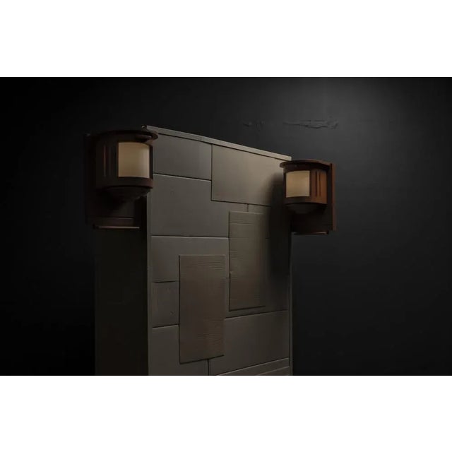 Modern Organic Architectural Wooden Lamps, Set of 2 For Sale - Image 6 of 18