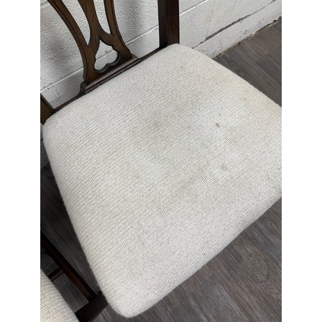 Vintage Chippendale Style Mahogany Dining Chairs - Pair For Sale In Kansas City - Image 6 of 11