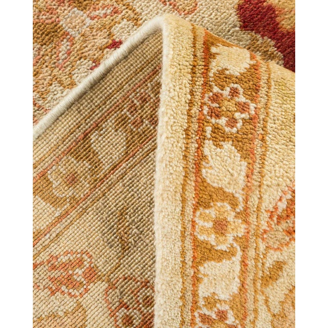 Vintage Traditional Hand Knotted Wool Area Rug, Sand - 6'1" X 8'10" For Sale In New York - Image 6 of 9