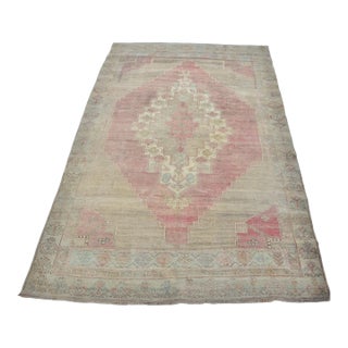 Vintage Handknotted Area Carpet For Sale