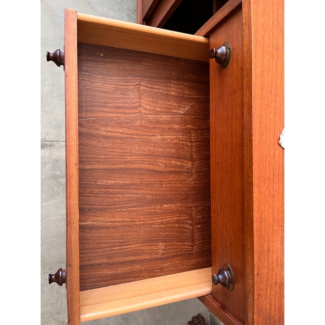 Wood Vintage Sideboard in Teak, 1950 For Sale - Image 7 of 18