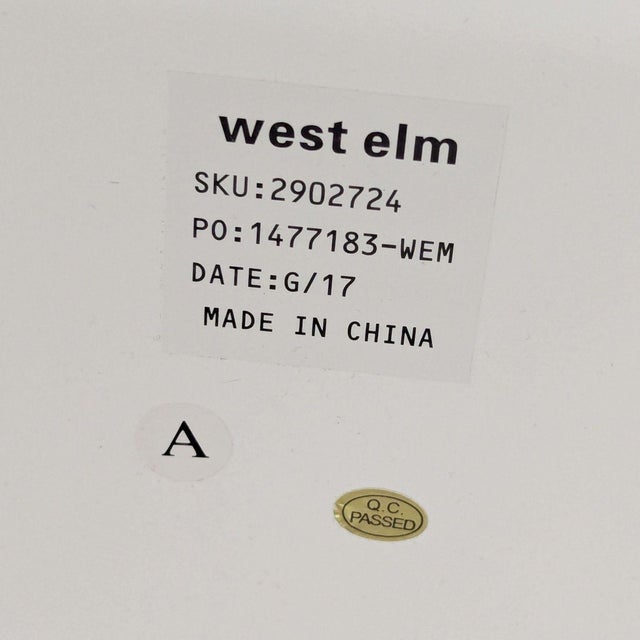 West Elm White Lacquer Storage Console For Sale - Image 10 of 11