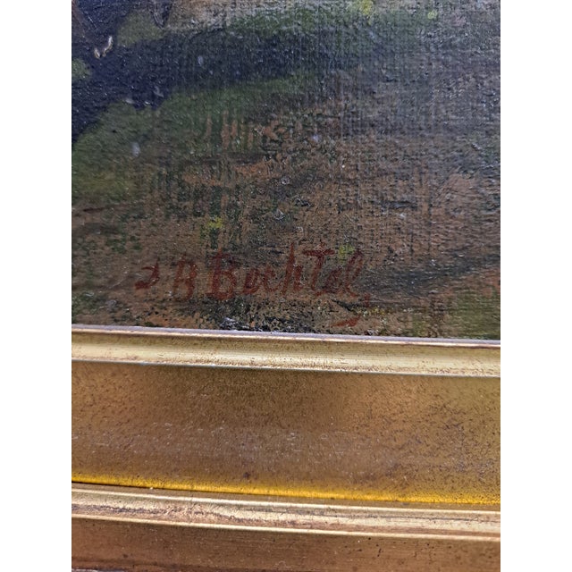 Black David B Bechtel (1895 - 1960) 19th Century Painting With Scenes of Children For Sale - Image 8 of 10