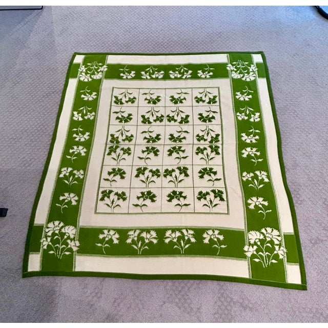 Rare, gorgeous vintage 1984 high quality Korean-made Haenam Blanket, likely military-issued or government-grade, produced...