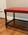 Custom Gregorious Pineo “Alba Bench” With Red Leather For Sale - Image 4 of 5