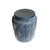 Contemporary 1990s Blue Ceramic Scalloped Lidded Jar For Sale - Image 3 of 5