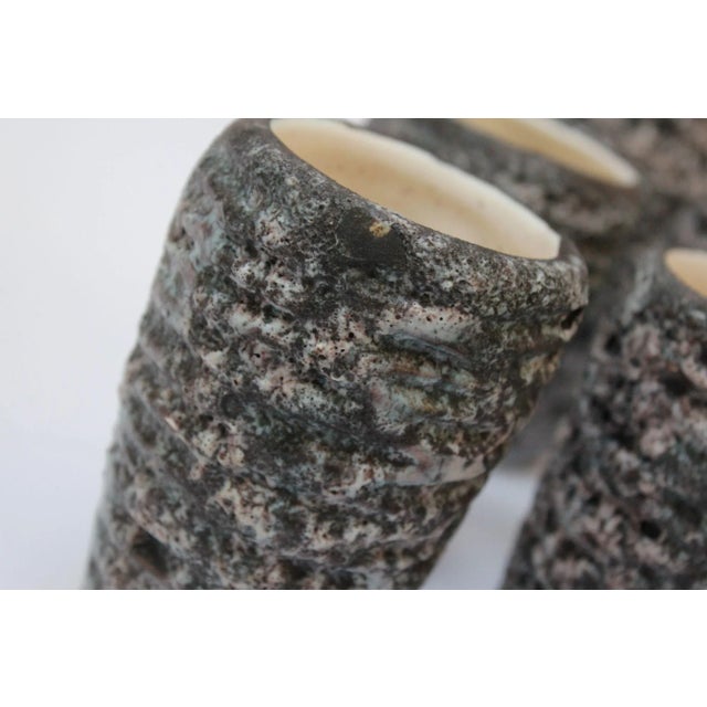 French Moderne Annecy Fat Lava Glaze Ceramic Drink Serving Set For Sale - Image 11 of 13