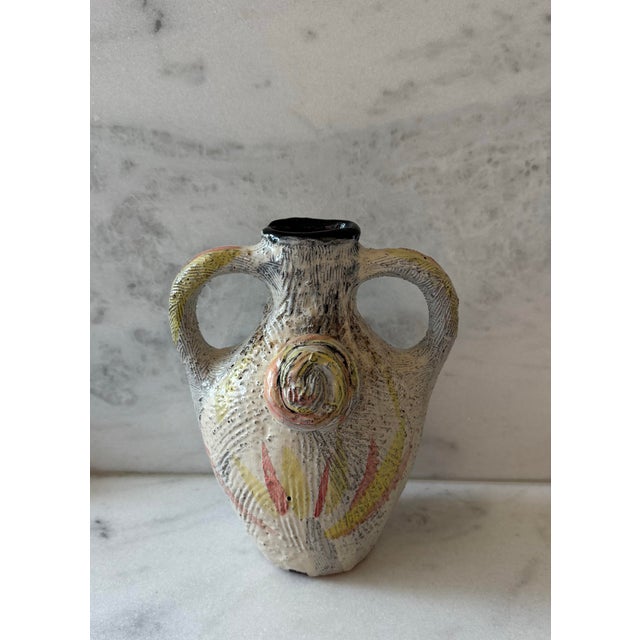Vintage Studio Art Pottery Vase For Sale - Image 4 of 12