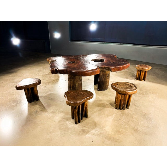 1970s Monumental “Denúncia” Table Crafted From Reclaimed Brazilian Wood, 1970s For Sale - Image 5 of 16