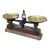 19th Century French Iron Balance Scale With Brass Trays For Sale