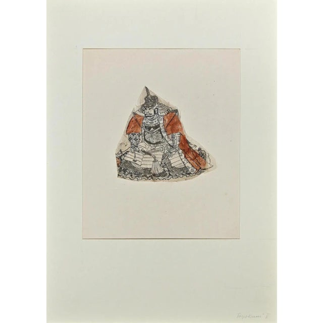 Utagawa Toyokuni II, Warrior, Woodcut, Late 19th Century For Sale - Image 3 of 3