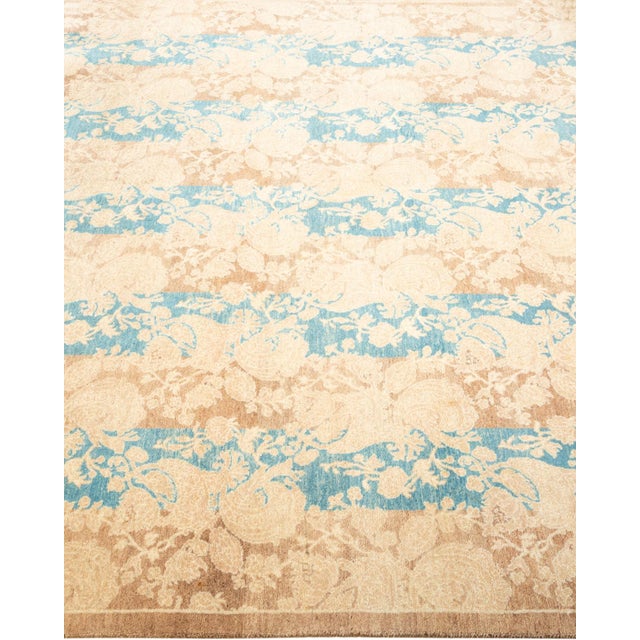 Solo Rugs Mogul, One-of-a-Kind Hand-Knotted Area Rug - Brown, 4' 8" x 4' 9" For Sale - Image 4 of 8